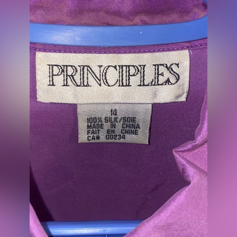 Purple Button Down Shirt - Picture 3 of 7